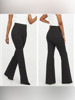 SPANX The Perfect Pant Hi-Rise Flare Black Size Medium Size Medium